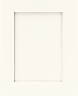 Mantra Cabinets, Classic Snow white shaker sample door.