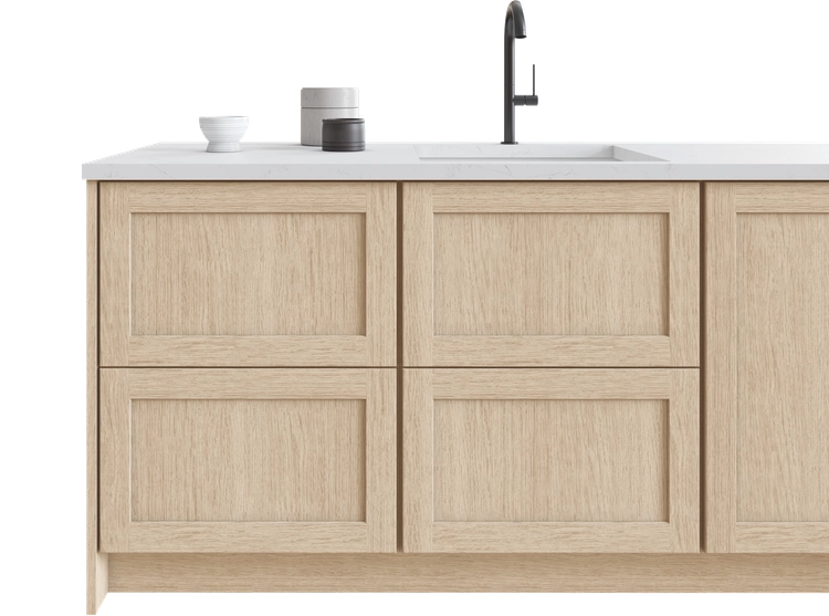 Fabuwood Dessert Oak on Galaxy Door style