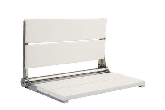 26" Shower Seat with Polished Frame