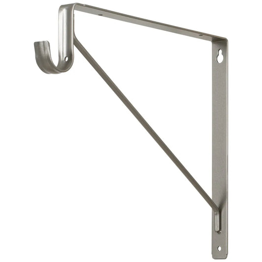 Shelf Bracket Support for Lighted Closet Rod