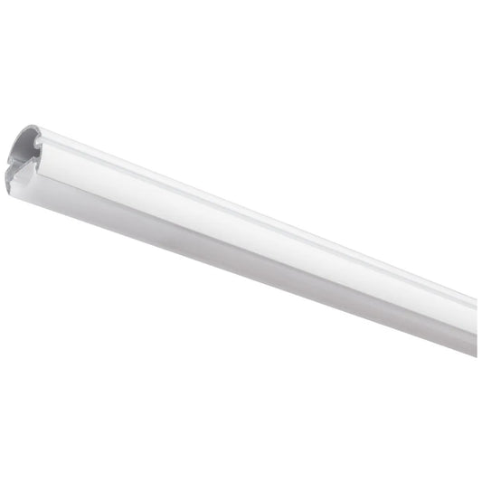 Closet Rod with Integrated LED Light in White