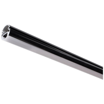 Closet Rod with Integrated LED Light in Black