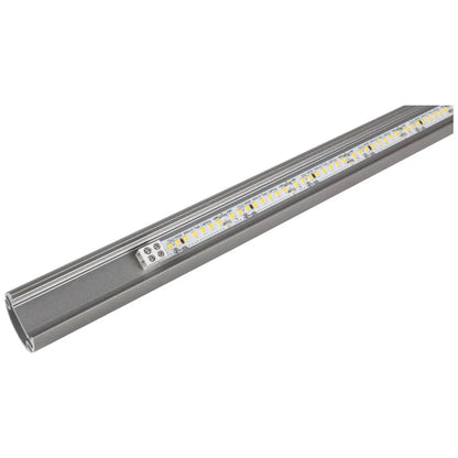 Closet Rod with Integrated LED Light in Satin Nickel