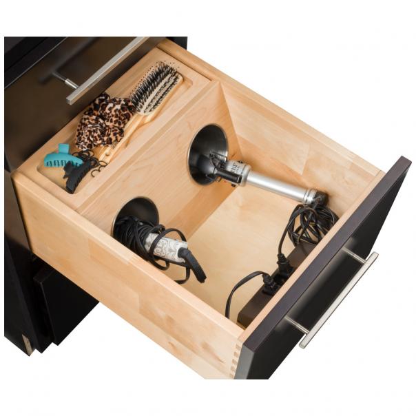 Vanity Hair Appliance Organizer - Bertch Cabinets