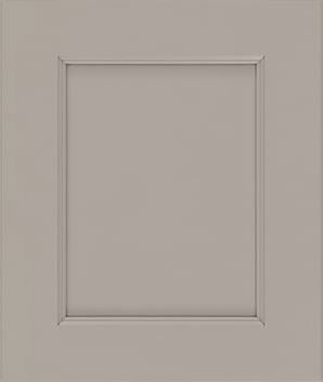 Mantra Cabinets, Spectra Mineral light gray recessed sample door.