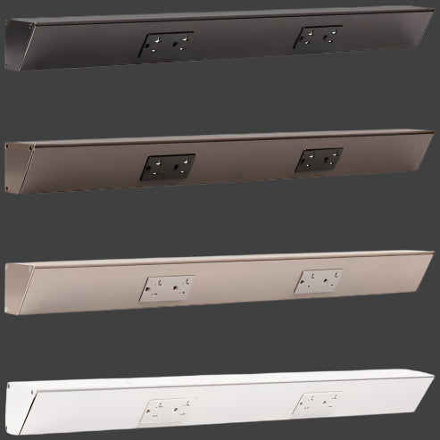 18" Tamper Resistant Two Outlet Under Cabinet Power Strip