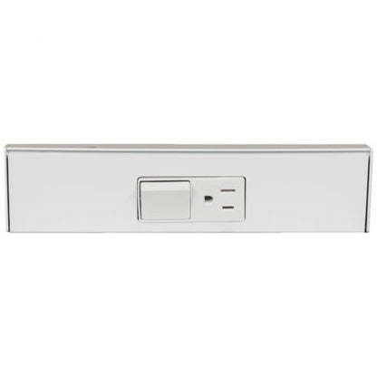 9" Tamper Resistant Single Outlet & Switch Under Cabinet Power Strip