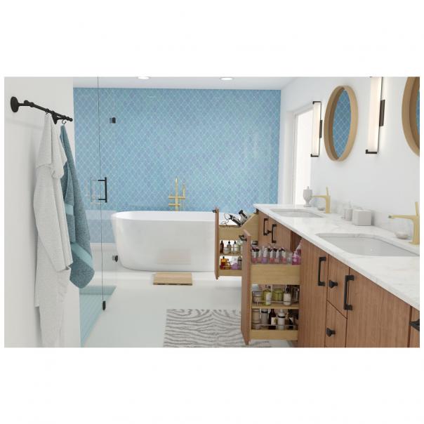 vanity pullout organizer for 12" cabinet in bathroom vanity