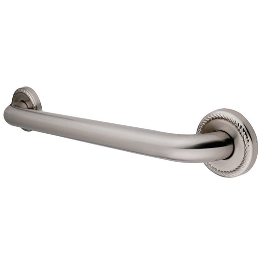 Laurel 18" Brass Decorative Grab Bar in Brushed Nickel  