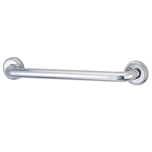 Laurel 16" Brass Decorative Grab Bar in Polished Chrome  