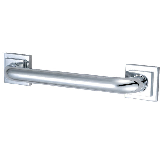 Claremont 16" Brass Decorative Grab Bar in Polished Chrome  