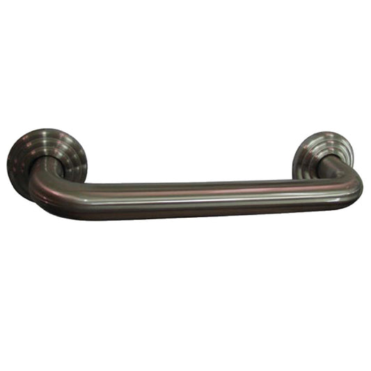 Restoration 16" Brass Decorative Grab Bar in Brushed Nickel  