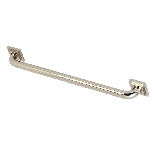 Claremont 24" Brass Decorative Grab Bar in Polished Nickel  