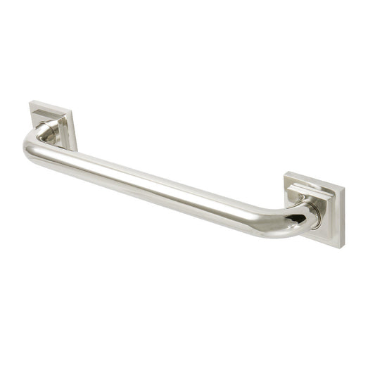 Claremont 16" Brass Decorative Grab Bar in Polished Nickel  