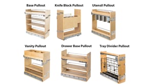 Pullout Utensil Organizer for Base Cabinets