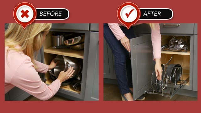 Pot & Pan Lid Pull-Out Organizer - Thumbnail 5