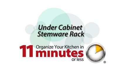 Stemware Rack for Under Your Cabinet