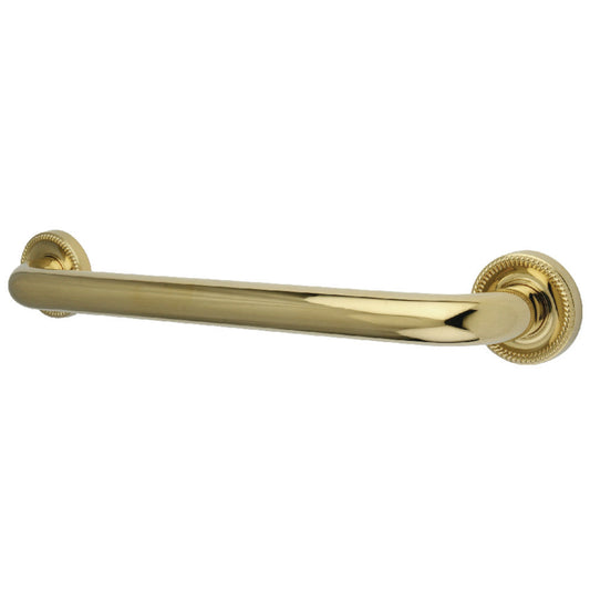 Camelon 12" Brass Decorative Grab Bar in Polished Brass  