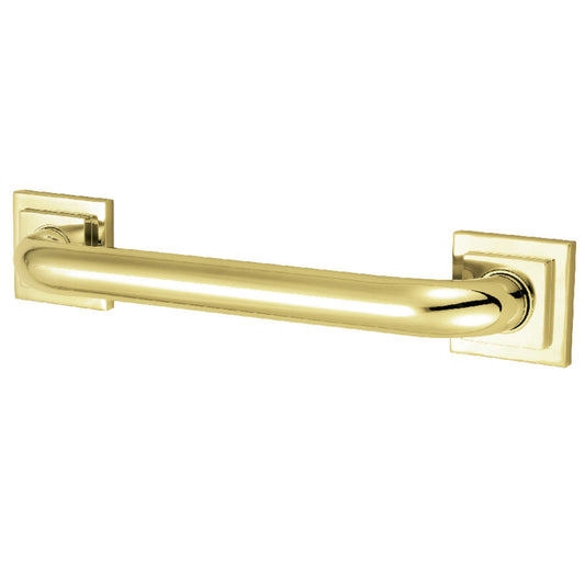 Claremont 16" Brass Decorative Grab Bar in Polished Brass  