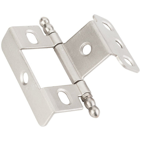 Hardware Resources 3/4" Frame x 3/4" Door Flush Hinge in Satin Nickel-DirectCabinets.com