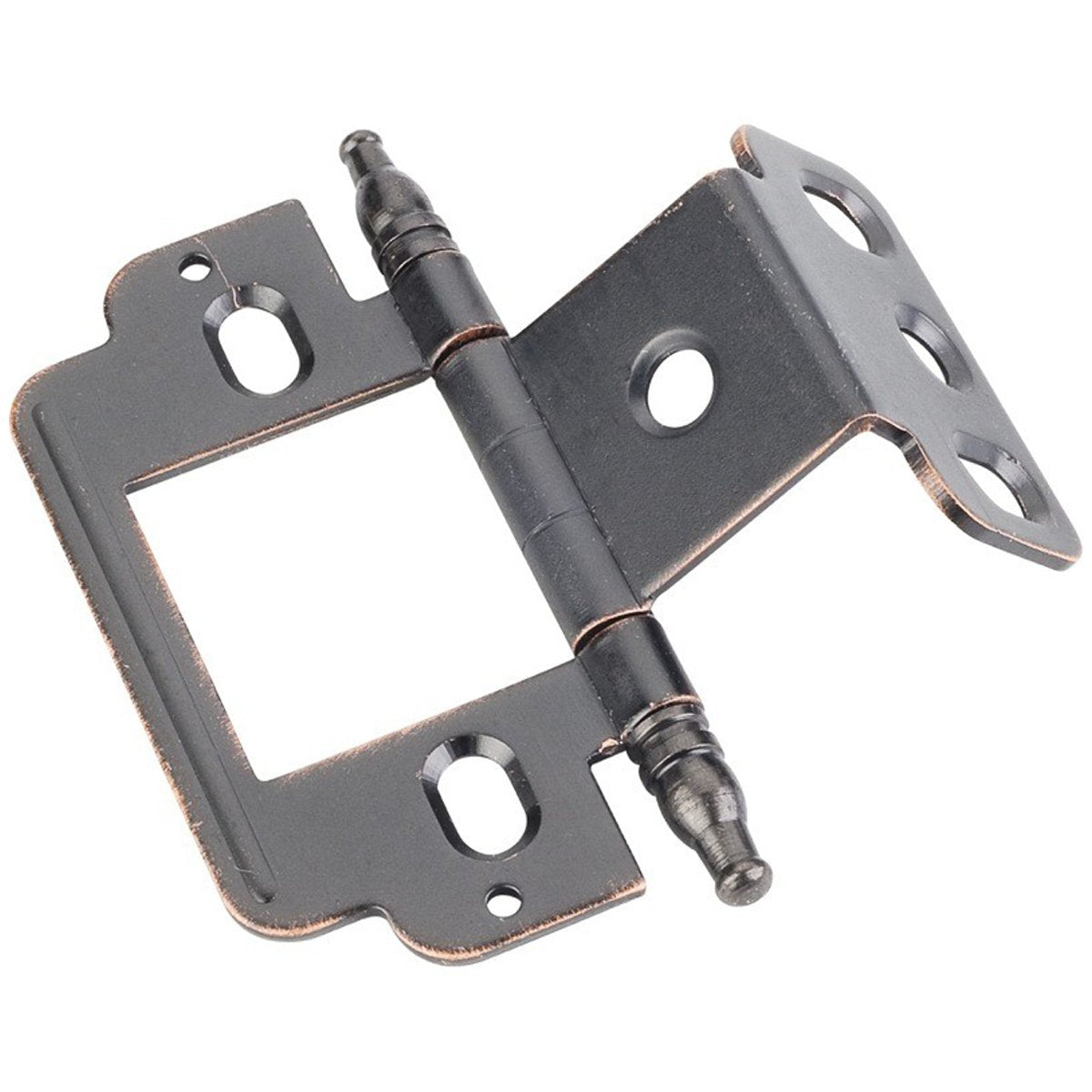 Hardware Resources Full Inset Partial Wrap 3/4" Flush Hinge with Decorative Finial Tip-DirectCabinets.com
