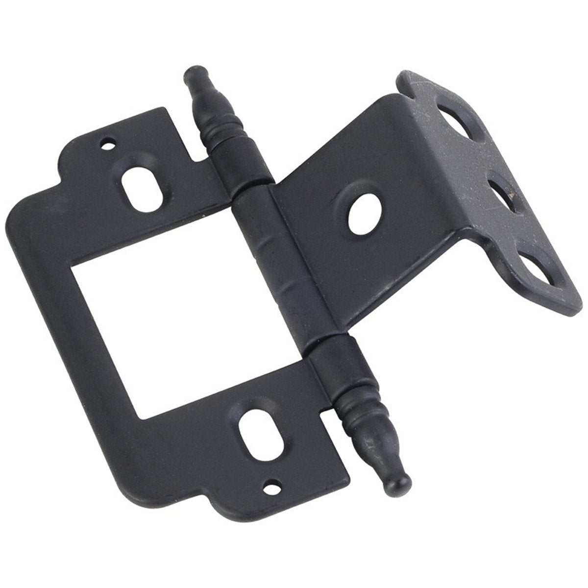 Hardware Resources Full Inset Partial Wrap 3/4" Flush Hinge with Decorative Finial Tip-DirectCabinets.com