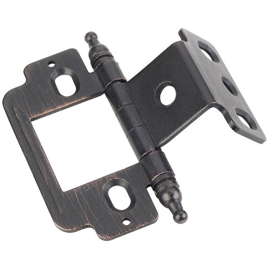 Hardware Resources Full Inset Partial Wrap 3/4" Flush Hinge with Decorative Ball Tip-DirectCabinets.com