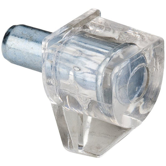 Hardware Resources Clear Plastic Shelf Support-DirectCabinets.com