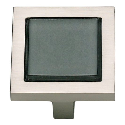 Spa Black Square Knob-DirectCabinets.com