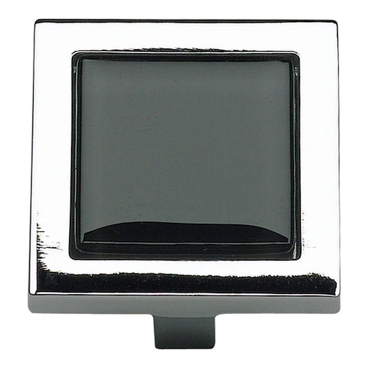 Spa Black Square Knob-DirectCabinets.com