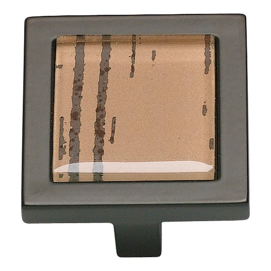 Spa Brown Tiger Square Knob-DirectCabinets.com