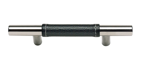 Zanzibar Black Leather Pull 3" CC-DirectCabinets.com