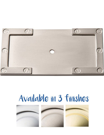 Atlas Campaign L-Bracket Backplate 3 11/16 Inch-DirectCabinets.com