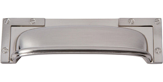 Atlas Campaign L-Bracket Cup Pull 3 3/4 Inch-DirectCabinets.com