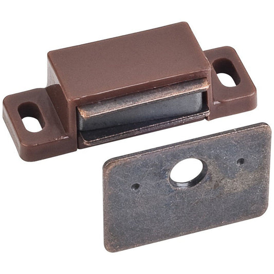 Hardware Resources 8 lb Brown Single Magnetic Catch Polybagged-DirectCabinets.com