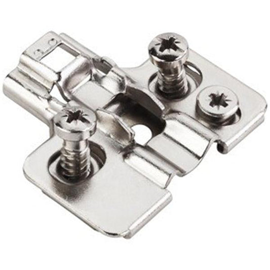 Hardware Resources Standard Duty 2 mm Cam Adjustable Steel Plate with Euro Screws-DirectCabinets.com