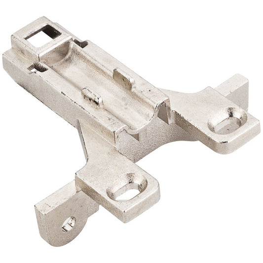 Hardware Resources Heavy Duty 3 mm Non-Cam Adjustable Zinc Die Cast Wrap Around Plate without Screws-DirectCabinets.com