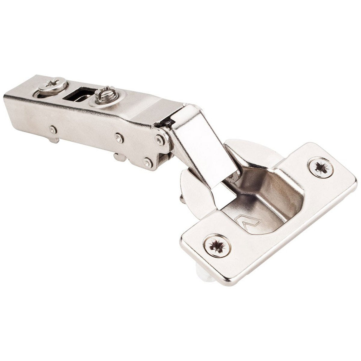 Hardware Resources 125 Degree 0 mm Crank Cam Adjustable Heavy Duty Soft-close Hinge with Press-in 8 mm Dowels-DirectCabinets.com
