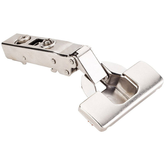 Hardware Resources 125 Degree 0 mm Crank Cam Adjustable Heavy Duty Soft-close Hinge with Easy-Fix Dowels with Cover-DirectCabinets.com