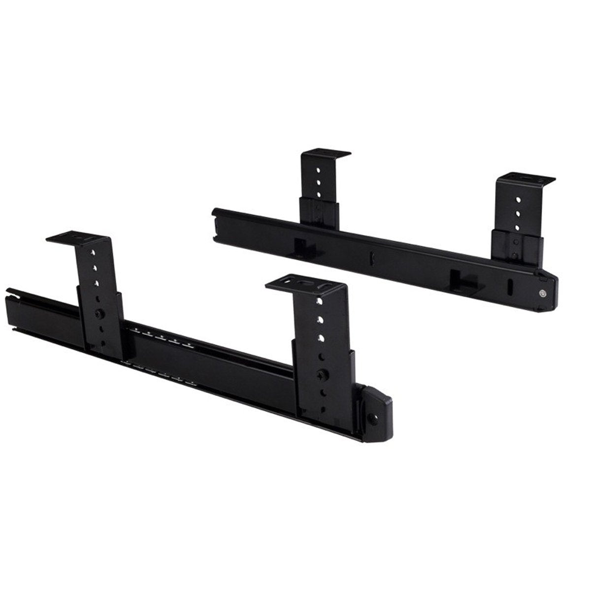 Hardware Resources 14" Black Keyboard Slide without Tray-DirectCabinets.com