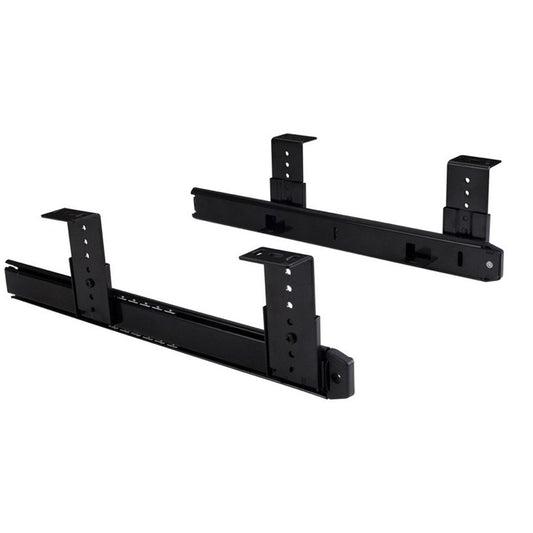 Hardware Resources 14" Black Keyboard Slide without Tray-DirectCabinets.com