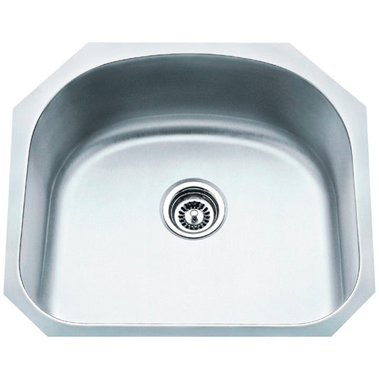 Hardware Resources 18 Gauge Stainless Steel Undermount Large Utility Sink-DirectCabinets.com