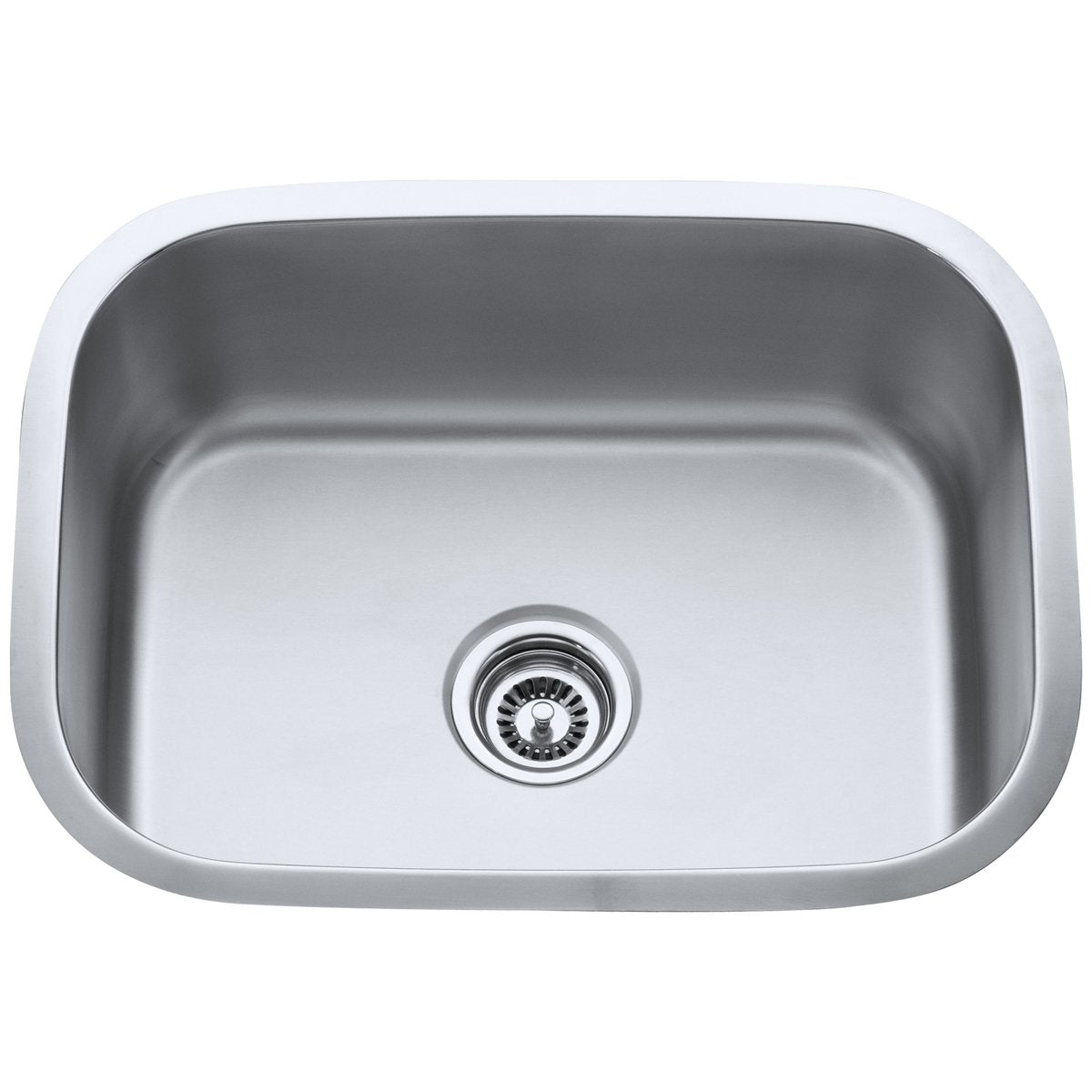 Hardware Resources 18 Gauge Rectangular Stainless Steel Undermount Utility Sink-DirectCabinets.com