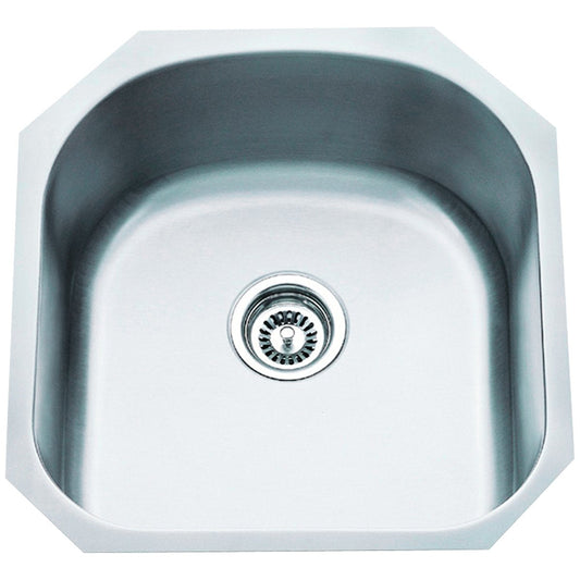 Hardware Resources 18 Gauge Stainless Steel Undermount Utility Sink-DirectCabinets.com