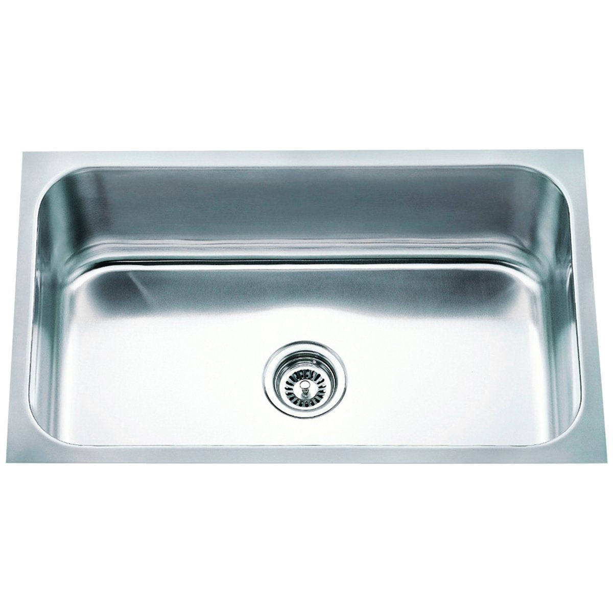 Hardware Resources 18 Gauge Stainless Steel Rectangular Undermount Utility Sink-DirectCabinets.com