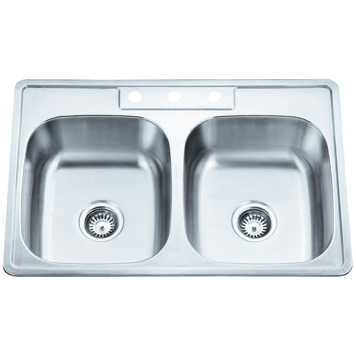 Hardware Resources 20 Gauge Stainless Steel Drop In Sink-DirectCabinets.com