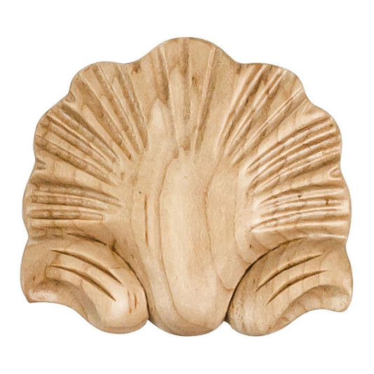 Hardware Resources 3-1/8" x 1/2" x 2-7/8" Cherry Shell Applique-DirectCabinets.com