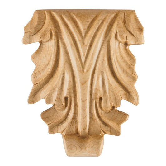 Hardware Resources 3-5/8" x 3/4" x 4-1/4" Cherry Acanthus Applique-DirectCabinets.com