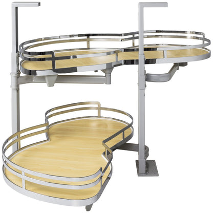 Hardware Resources Polished Chrome Blind Corner Swing Out-DirectCabinets.com