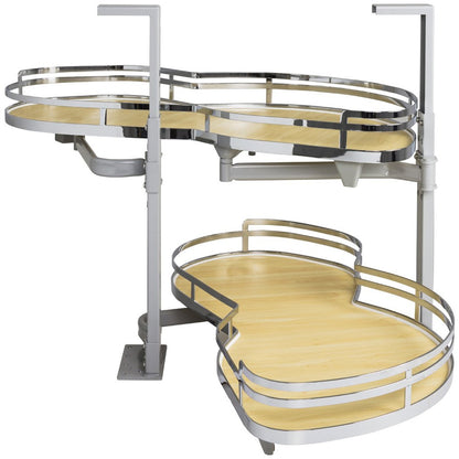 Hardware Resources Polished Chrome Blind Corner Swing Out-DirectCabinets.com